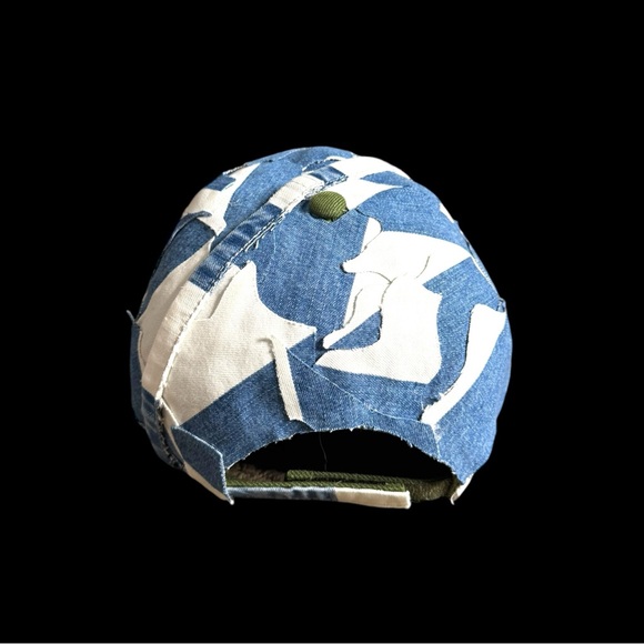 Unisex Custom made patchwork denim cap - Picture 4 of 16